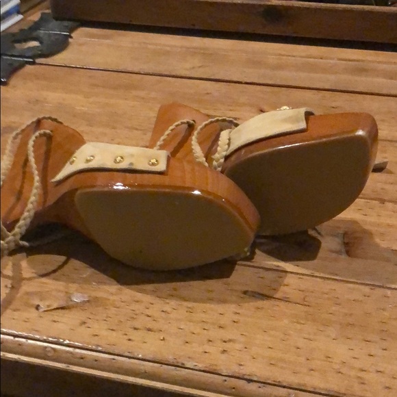 Stuart weitzman platform wedge with rhinestones - Picture 4 of 6